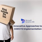 A person stands against a plain background with a cardboard box on their head, featuring the phrase "think outside the box."