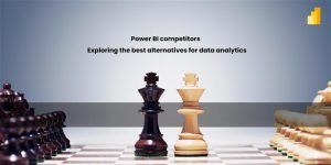 A chessboard featuring a black king and a white king facing each other, symbolizing competition among data analytics tools.